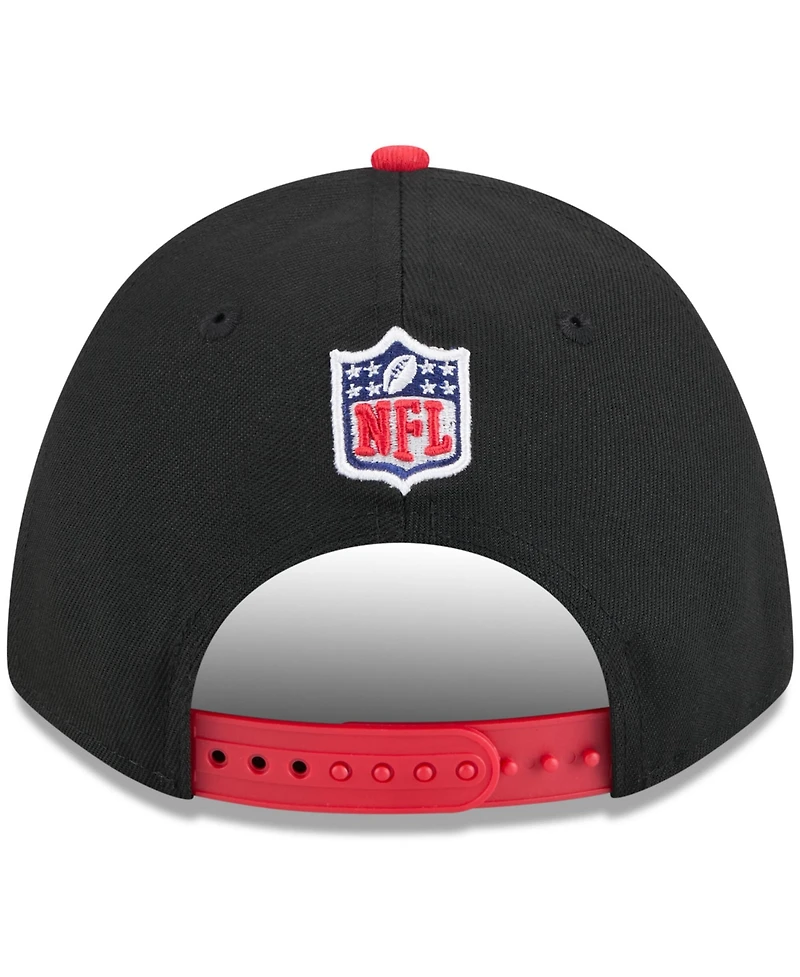 New Era Men's Black/Red Tampa Bay Buccaneers 2025 Nfl Draft 9FORTY A-Frame M-Crown Adjustable Hat
