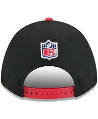New Era Men's Black/Red Tampa Bay Buccaneers 2025 Nfl Draft 9FORTY A-Frame M-Crown Adjustable Hat