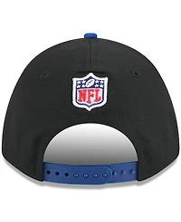 New Era Men's Black/Royal New York Giants 2025 Nfl Draft 9FORTY A-Frame M-Crown Adjustable Hat