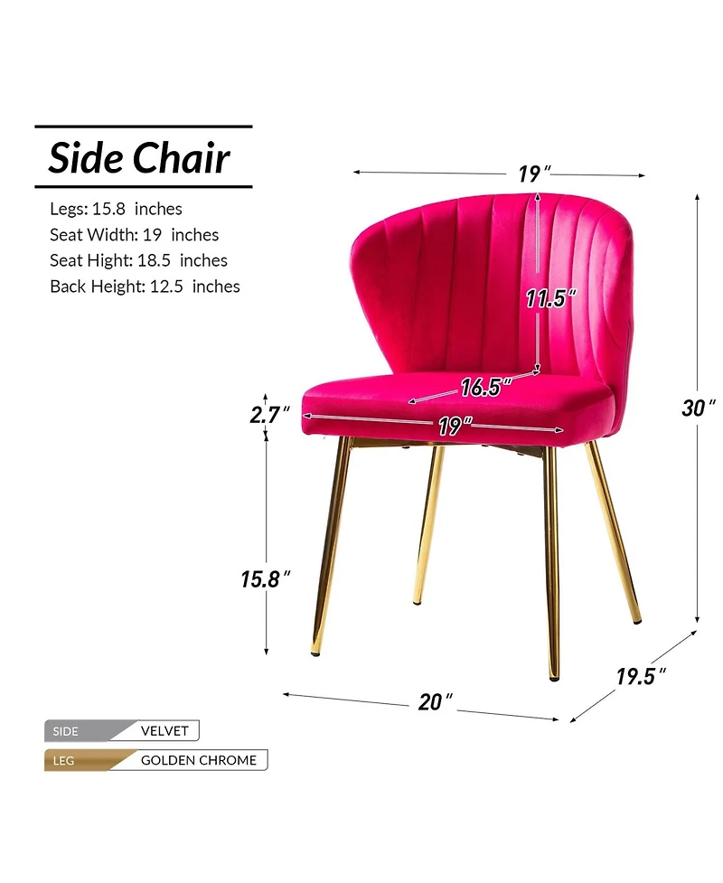 Modern Milia Dining Chair Set of 2