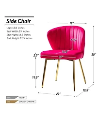 Modern Milia Dining Chair Set of 2