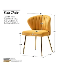 Modern Milia Dining Chair Set of 2