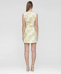 Avec Les Filles Women's Sleeveless Button-Front Top