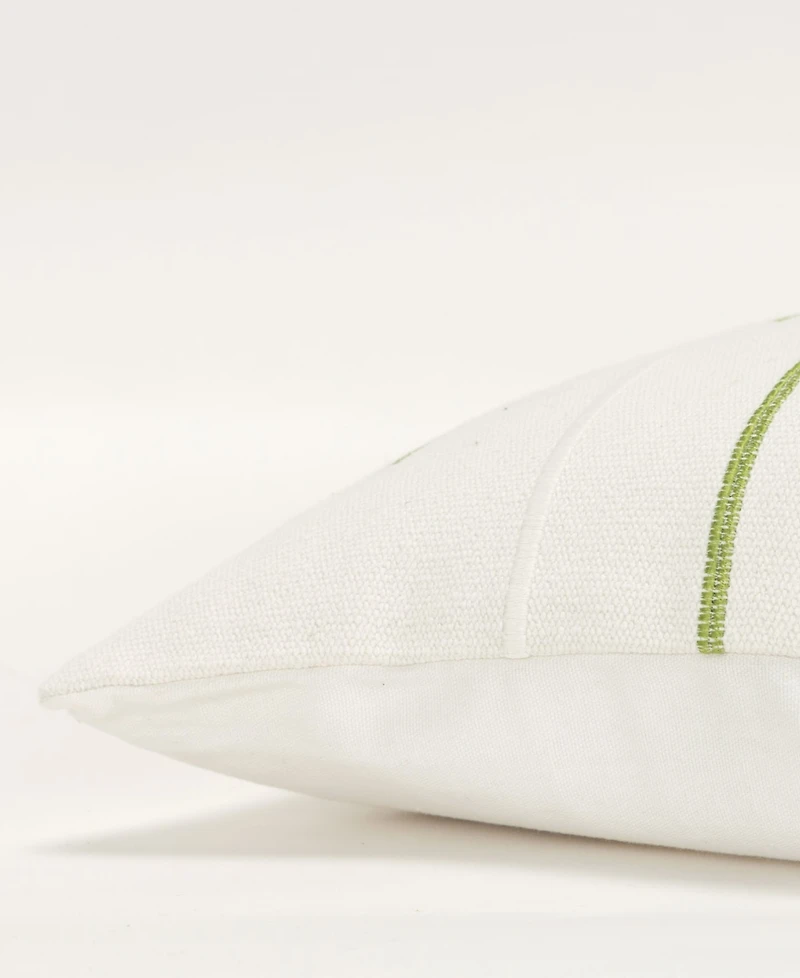 Rizzy Home Glam Striped Woven Decorative Pillow, 14" x 20"