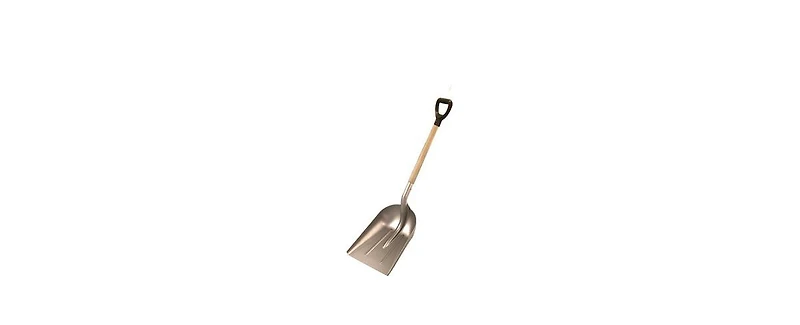 Bon 84-700 Scoop Shovel - Aluminum 14-1/2-inch X 17-3/4-inch - 29-inch D Wood Handle