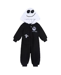Nightmare Before Christmas Baby Boys Zip Up Cosplay Coverall Cozy Sherpa