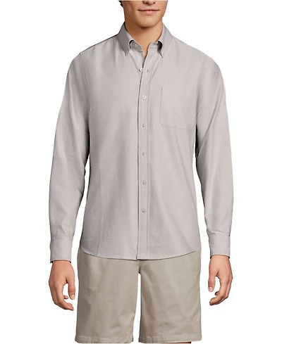 Lands' End Men's Traditional Fit Sail Rigger Oxford Shirt