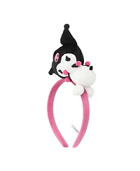 Kuromi Pink Headband With Character Charm & Plush