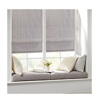 Basketweave Room Darkening Cordless Roman Shade, Single Panel for Bedroom, Thermal Insulated Window Blind Treatment for Living Room