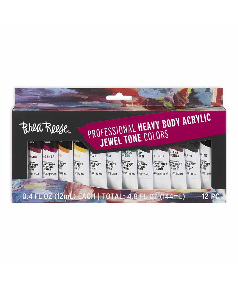 Professional Heavy Body Acrylics: Jewel Tone Colors