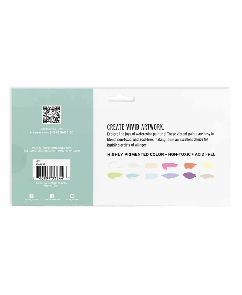 Professional Watercolor Paint Set: Pastels