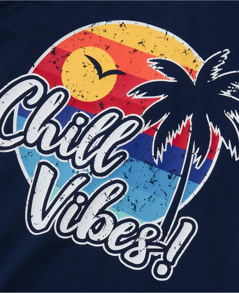 Lands' End Boys Chlorine Resistant Short Sleeve Crew Neck Upf 50 Rash Guard