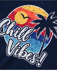 Lands' End Boys Chlorine Resistant Short Sleeve Crew Neck Upf 50 Rash Guard