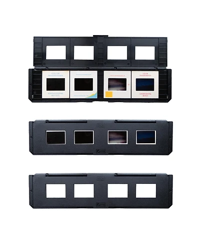 Magnasonic Long Tray Slide Film Holder for 35mm Compatible Film Scanners, Holds 4 Slides to Speed up Processing Time, Easy To Use, Gently Flattens and