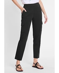 Olsen Women's Mona Fit Straight Cropped Cargo Pant
