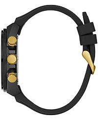 Guess Men's Multi-Function Black Silicone Strap Watch