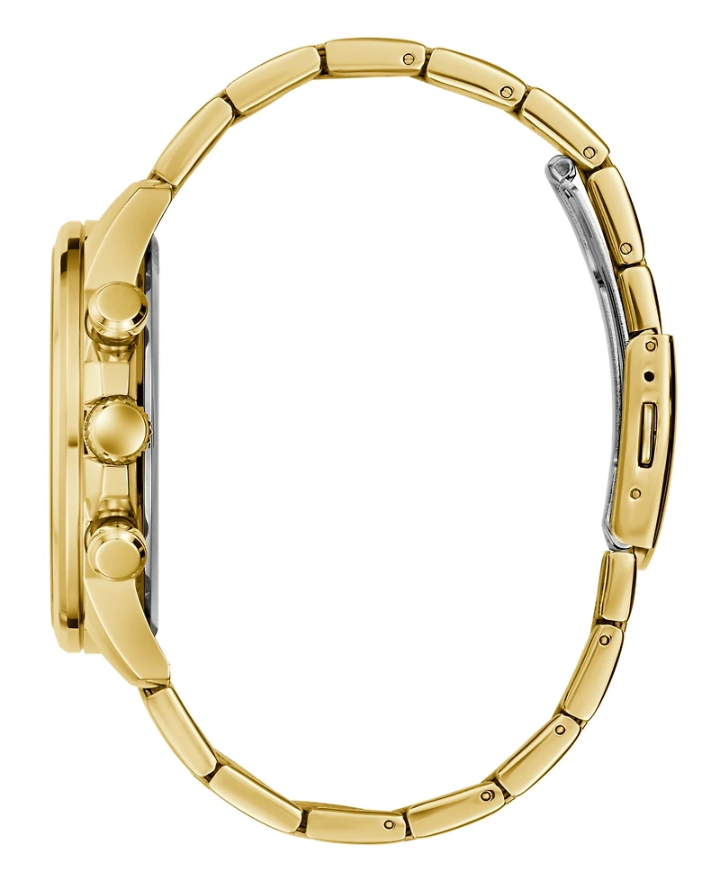 Guess Men's Multifunction Gold Tone Stainless Steel Watch, 44mm