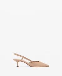 Mango Women's Patent Leather Effect Heeled Shoes