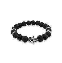 Bling Jewelry Talisman Amulet Stretch Bracelet with Stones and Hamsa Hand Charm
