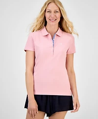 Nautica Jeans Women's Short-Sleeve Polo-Collar Shirt