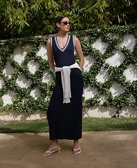 French Connection Women's Sage Knit-Trim Sleeveless Dress