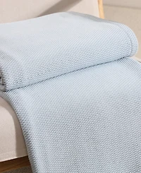 Tommy Hilfiger Pique Solid Cotton Blanket