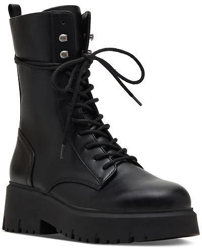 Madden Girl Maisey Lace-Up Combat Booties