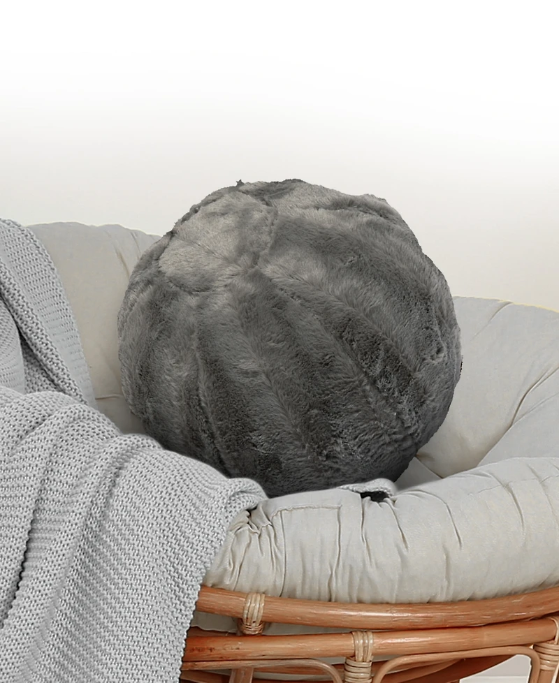 Cheer Collection Ultra Soft Ball Decorative Pillow, 10" x