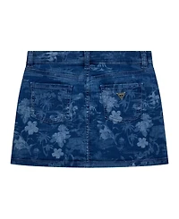 Guess Big Girls Denim with Laser Print Detail Skirt