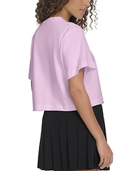 Starter Women's Cotton Monogram Relaxed Cropped T-Shirt