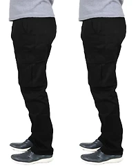Blu Rock Men's 2-Pack Flex Stretch Cargo Pants