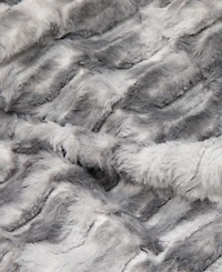 Cheer Collection Luxuriously Soft Faux Fur Design Blanket, 50" x 60"