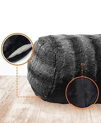 Cheer Collection Bolster Decorative Pillow Set, 8" x 24"