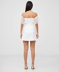 French Connection Women's Whisper Puff Organza-Sleeve Dress