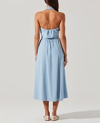 Astr the Label Women's Katherine Tie-Front Midi Dress