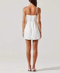 Astr the Label Women's Cerelia Floral Applique Minidress