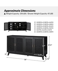 Comtemporary Alexis 58"Wide Sideboard