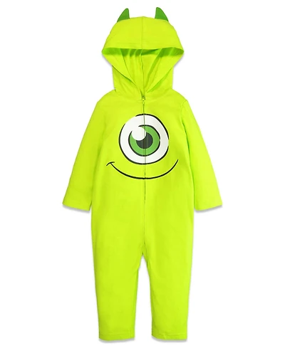 Monsters Inc. Baby Boys Pixar Mike Wazowski Zip Up Cosplay Coverall