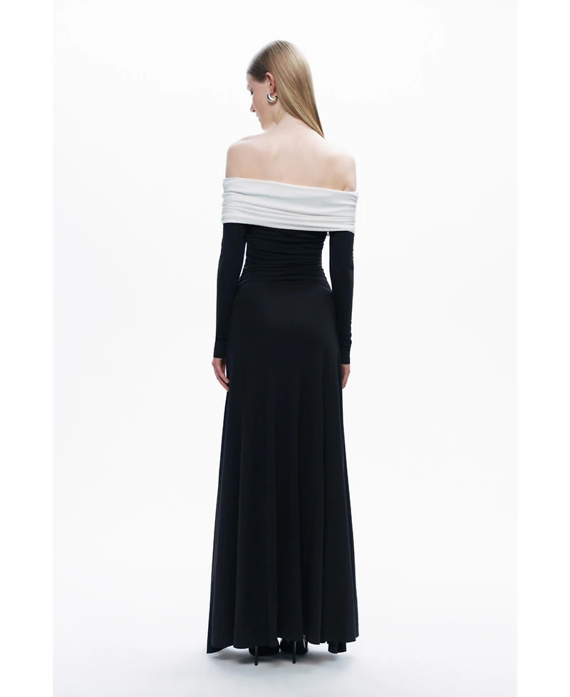 Nocturne Women's Contrast Color Maxi Dress