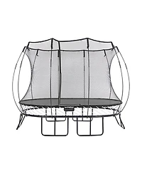 Springfree Trampoline 8 ft x 13 ft Medium Oval + FlexrHoop + FlexrStep V2 Bundle – Springless Fun with Goal Hoop and Ladder Attachment Accessor