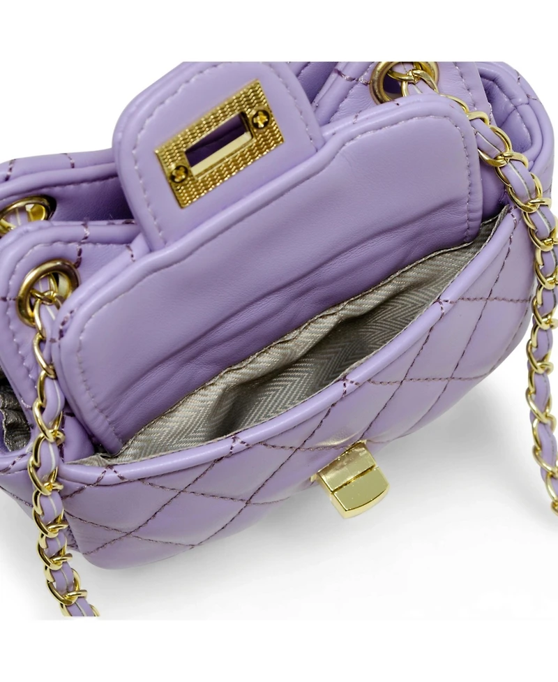 Tiny Treats + Zomi Gems Girls Quilted Treasure Purse, Pink