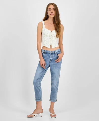 7 For All Mankind Women's Josefina High-Rise Slim-Fit Boyfriend Jeans