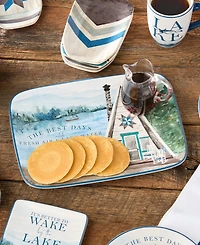 Certified International Wake At The Lake Rectangular Platter