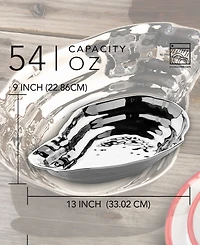Certified International Silver Plated Oyster Serving Bowl