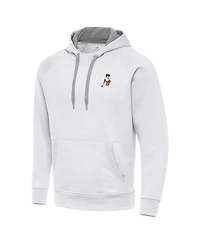 Antigua Men's White Clemson Tigers Golfer Victory Pullover Hoodie