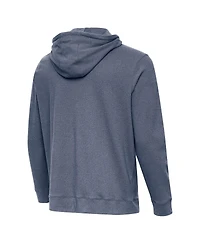 Antigua Men's Heather Navy Michigan Wolverines Cloud Pullover Hoodie