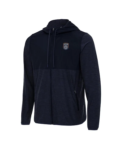 Antigua Men's Navy San Diego Fc Sway Full-Zip Hoodie