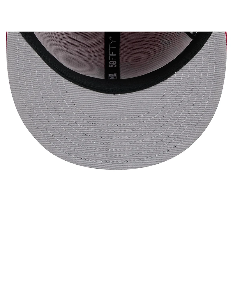 New Era Men's Red St. Louis Cardinals Yarn Stitch 59FIFTY Fitted Hat