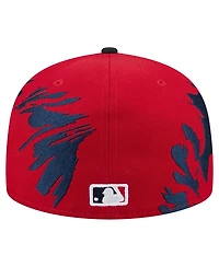 New Era Men's Red/Navy St. Louis Cardinals Retro Pattern 59FIFTY Fitted Hat