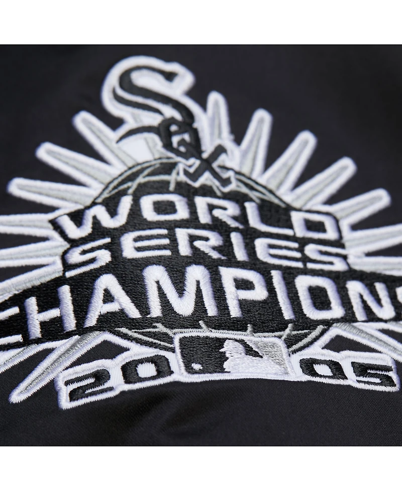 Mitchell & Ness Men's Frank Thomas Black Chicago White Sox Legends Collection Vintage Satin Full-Snap Jacket